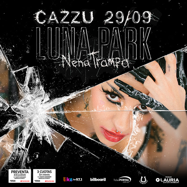 Cazzu announced his show at Luna Park