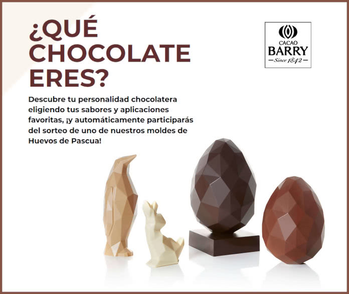 Cacao Barry raffles Easter egg molds