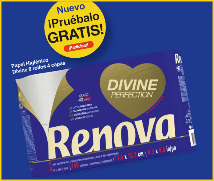 Free trial Renova Divine 6 rolls