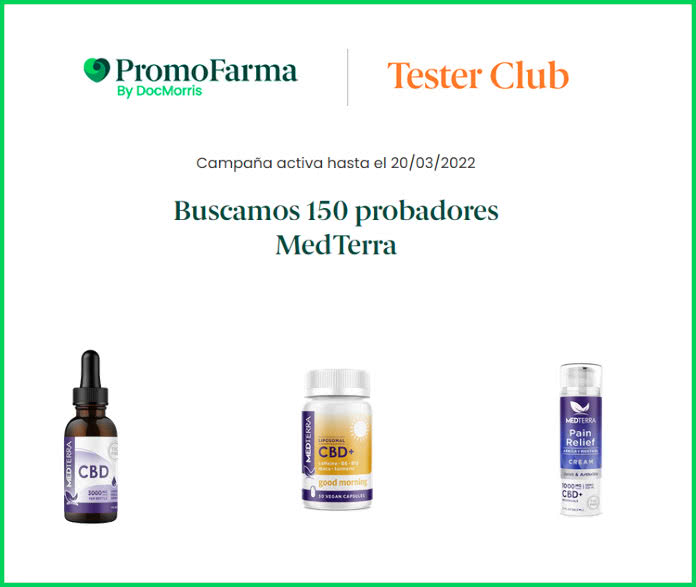 PromoFarma seeks 150 testers for MedTerra products