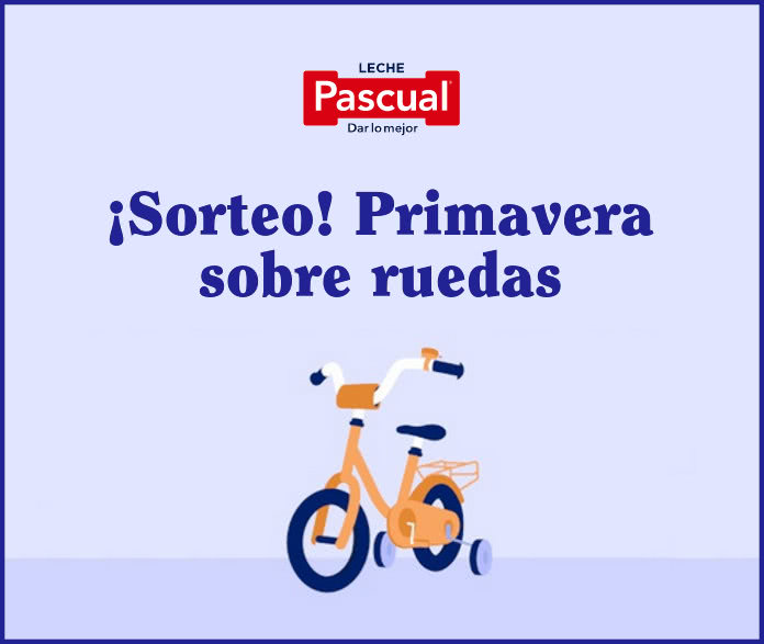 Raffle of 3 childrens bicycles with Pascual milk