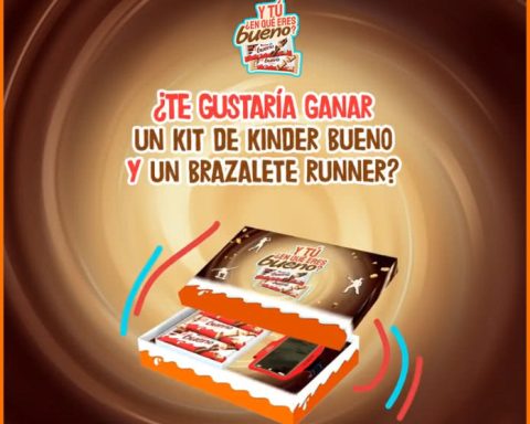 Draw of 20 Kinder Bueno Kits with runner bracelet