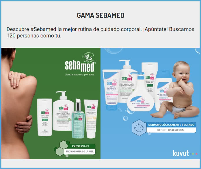 Kuvut seeks 120 testers for the Sebamed product range