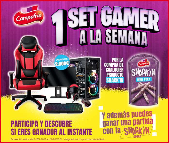 Campofrio raffles 14 Gaming Sets and 12 places for the
