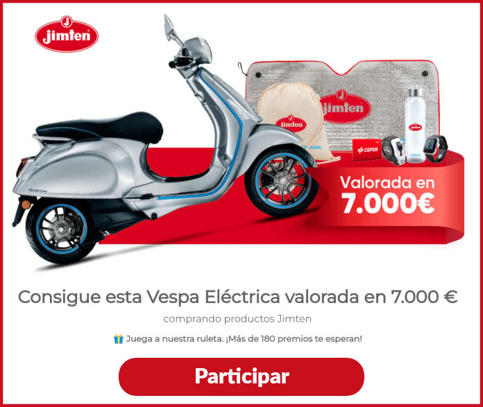 Electric Vespa raffle valued at E7000 and 180 prizes