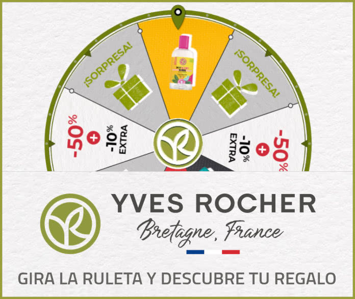 Secure gift for purchase with Yves Rochers Roulette