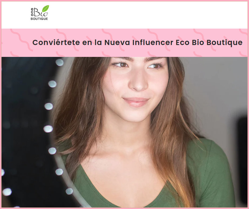 Eco Bio Boutique seeks influencers