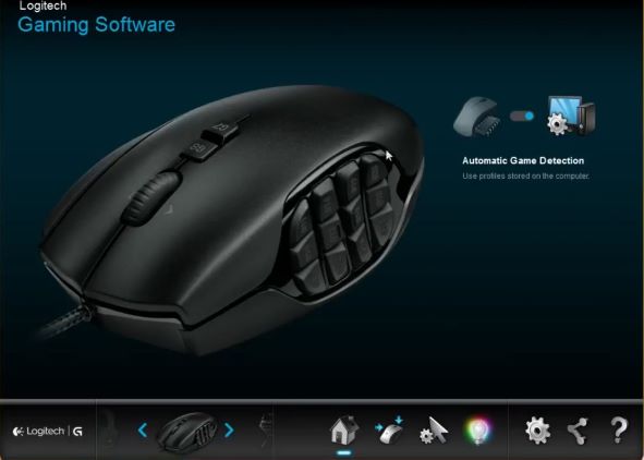 G600 mouse with Logitech gaming software 1