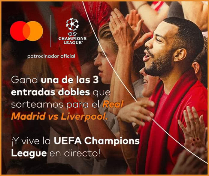 Mastercard raffles tickets for Real Madrid vs Liverpool