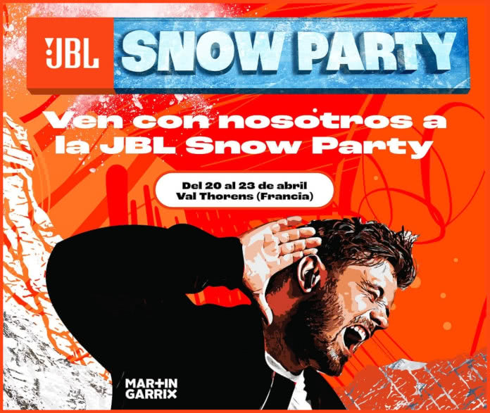 Raffle 90 travel packages to the JBL Snow Party