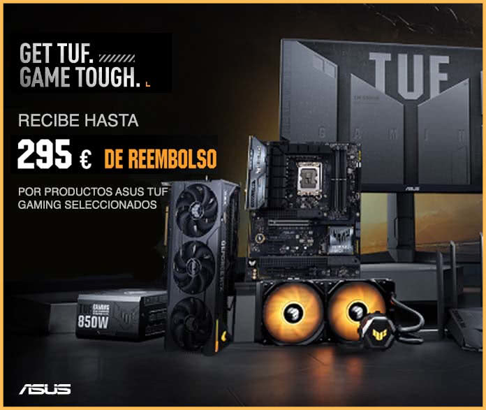 Cashback up to E295 for selected ASUS Tuf Gaming products