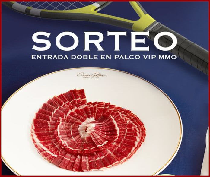 Cinco Jotas raffles VIP ticket Mutua Madrid Open 2023