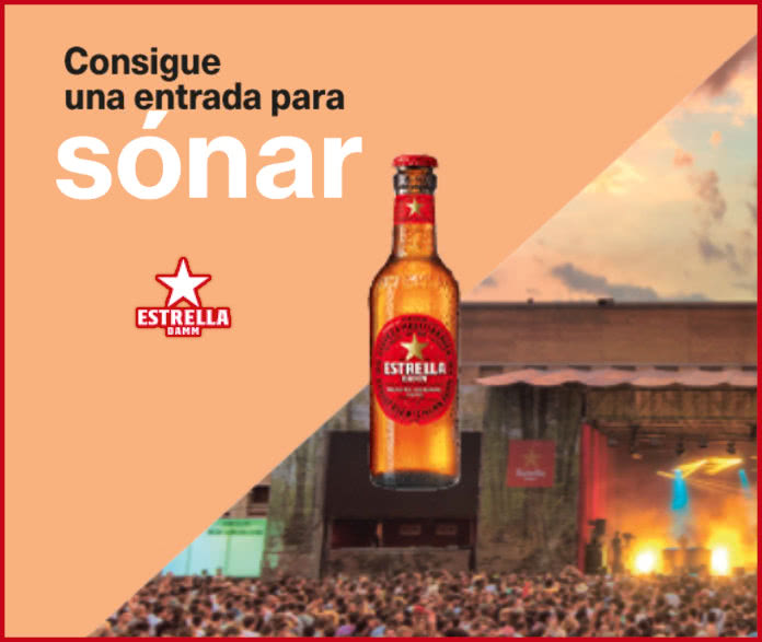 Estrella Damm raffles 100 Sonar tickets Catalonia and Andorra