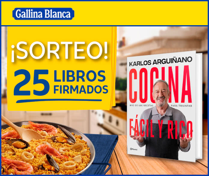 Gallina Blanca raffles 25 cookbooks by Karlos Arguinano