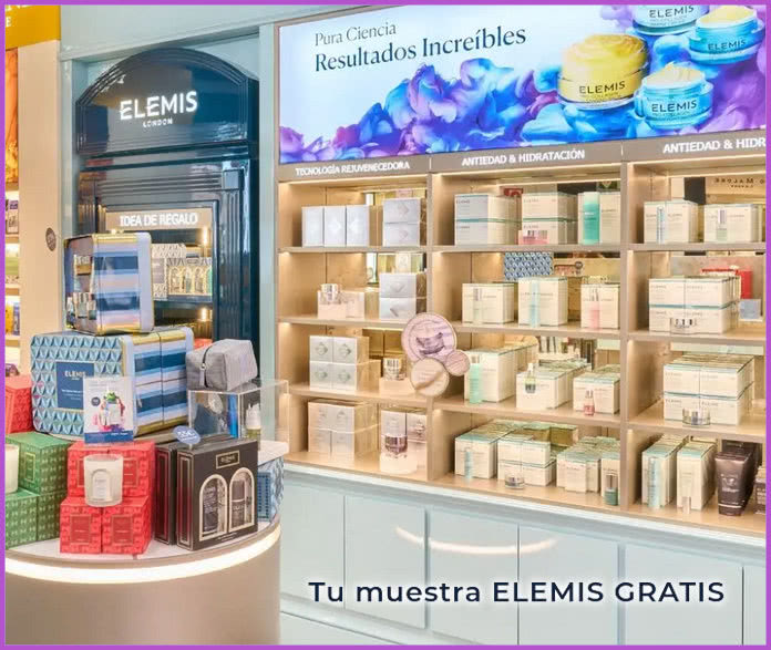 Free samples of Elemis in several El Corte Ingles