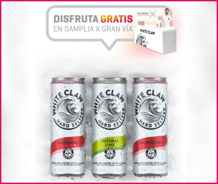 Try White Claw for free in Samplia Madrid