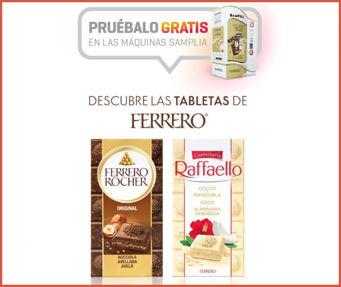 Free Ferrero tablets in Samplia machines Madrid – Barcelona