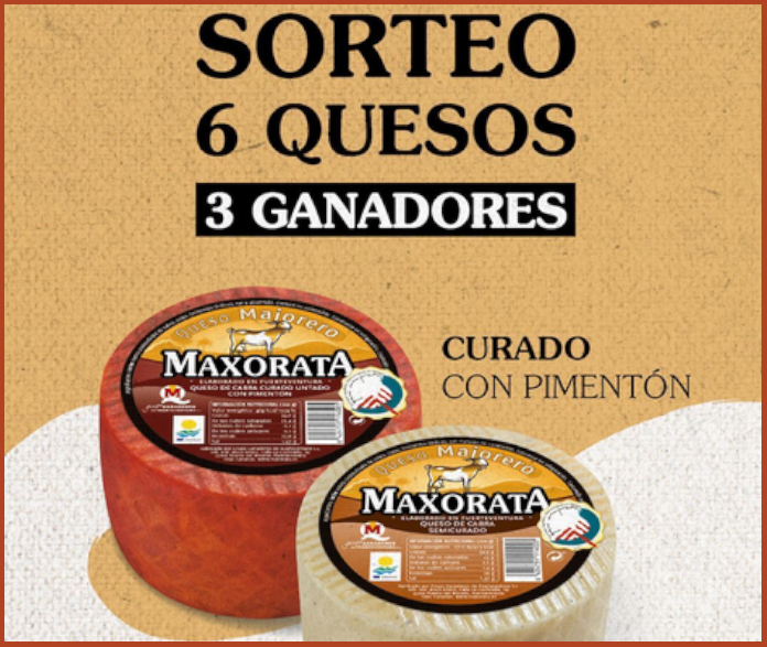 Maxorata is raffling off 3 packs of cheeses