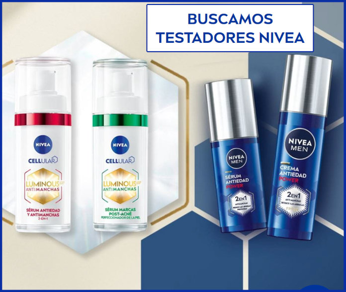 Nivea is looking for 100 testers for anti aging creams and