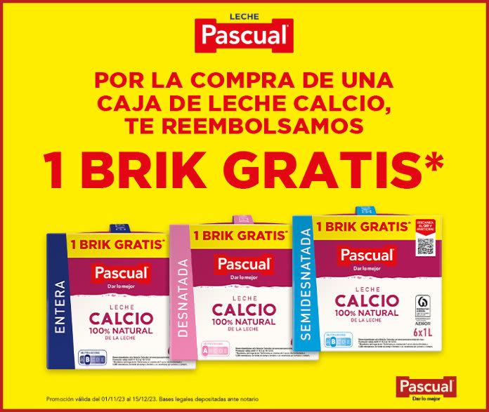 5000 refunds of up to 2 euros in Pascual Milk