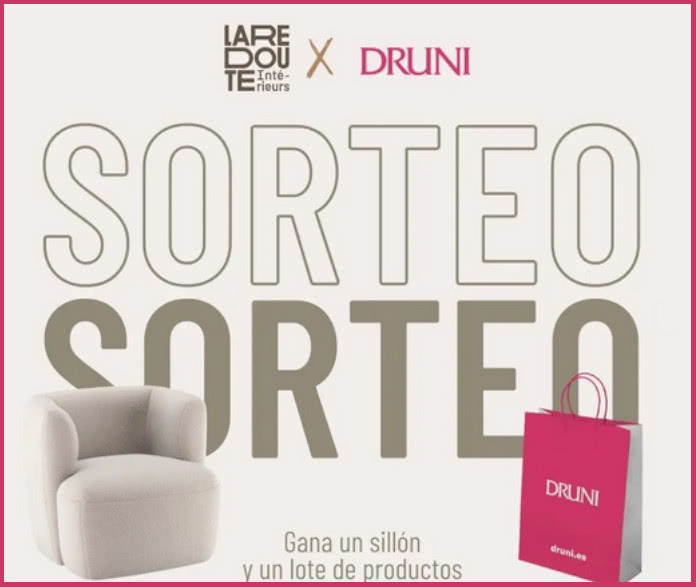 Druni and La Redoute are raffling off an armchair and