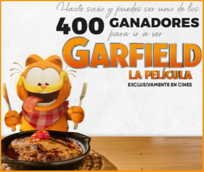 Club Pertutti is raffling off 400 tickets to see Garfield
