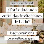 Request free samples of Cotton Bird invitations