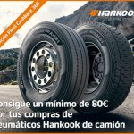 Get a minimum of €80 on your Hankook truck tire purchases