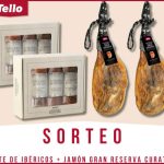 Tello is raffling off 2 prizes for a serrano ham and a batch of Iberian ham