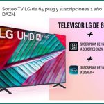 TV LG + Subscription of Dazn and Disney +